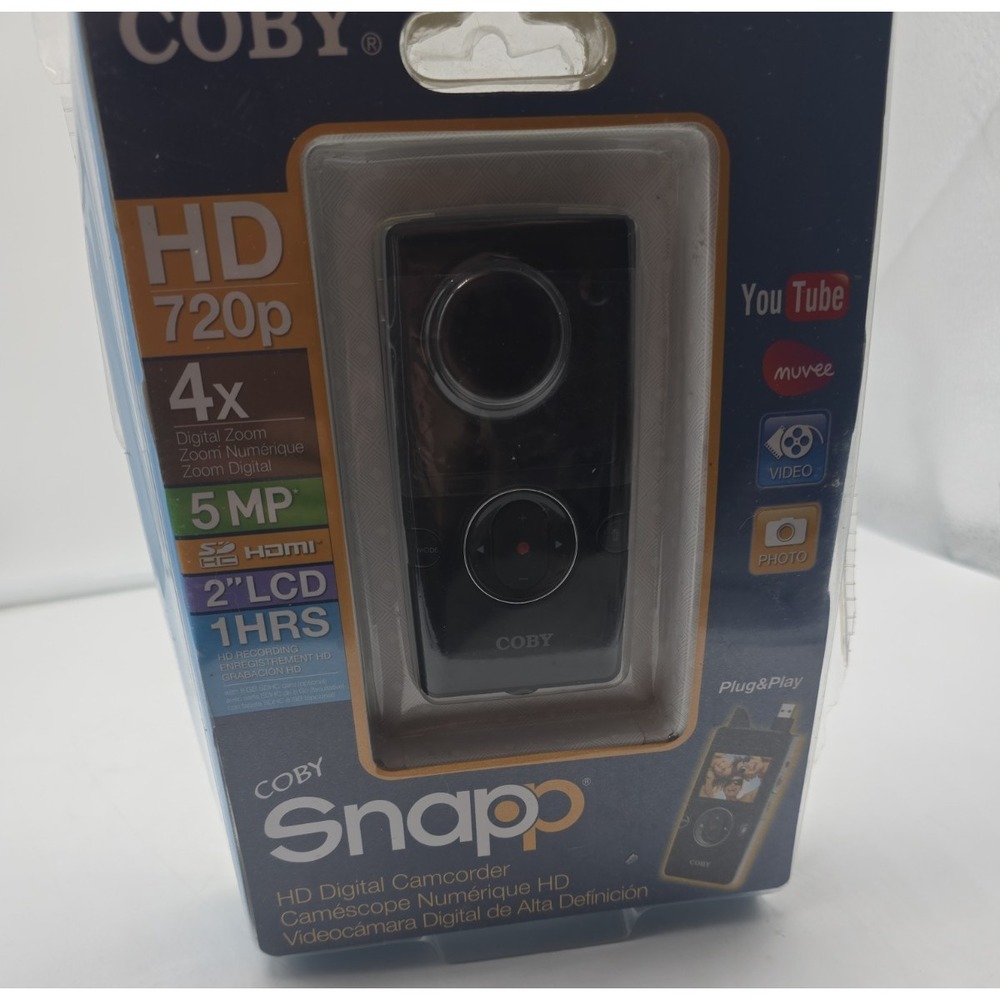 Coby Snapp Digital Camcorder Photo Video CAM5001 720p 5MP 4X NEW
